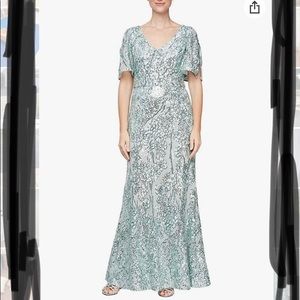 Alex Evenings long sequin dress NWT